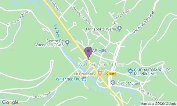 Localisation Willer sur Thur Bp - 68760