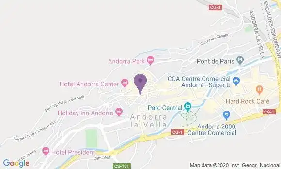 Localisation Andorre la Vieille - 09999
