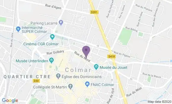 Localisation Colmar Nord - 68000