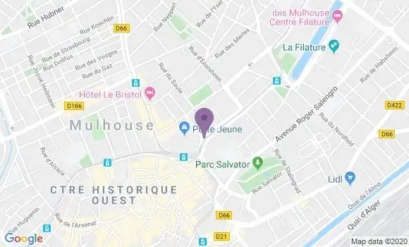 Localisation Mulhouse Boulevard de Leurope - 68100
