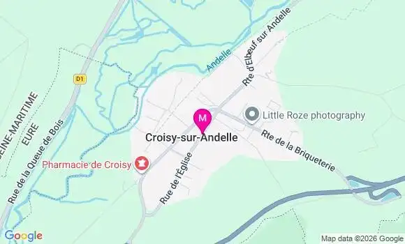Localisation Croisy sur Andelle - 76780