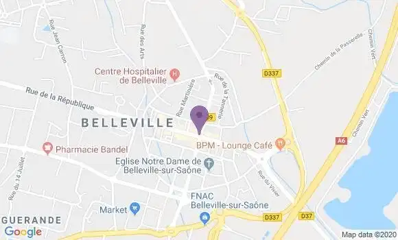 Localisation Belleville - 69220