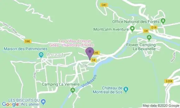 Localisation Auzat Bp - 09220