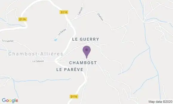 Localisation Chambost Allieres Ap - 69870