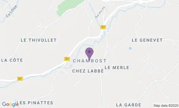 Localisation Chambost Longessaigne Ap - 69770