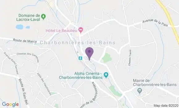 Localisation Charbonnieres les Bains Bp - 69260