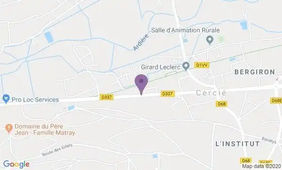 Localisation Charentay Bp - 69220