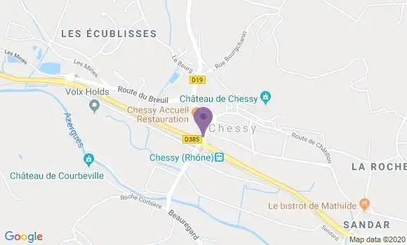 Localisation Chessy Bp - 69380