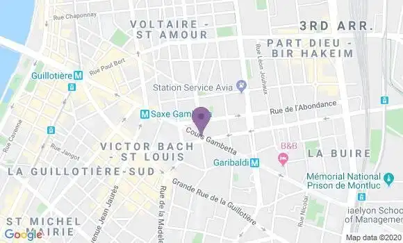 Localisation Lyon Gabriel Peri Bp - 69007
