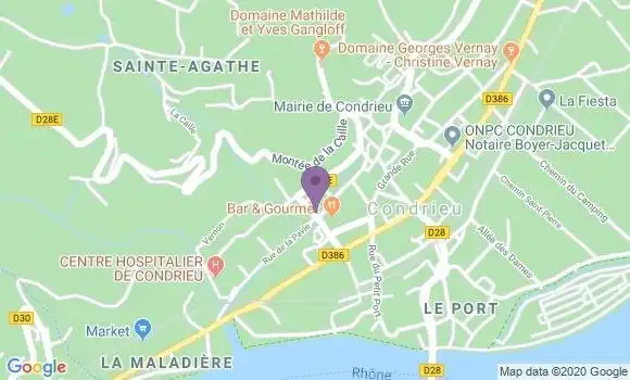 Localisation Condrieu - 69420