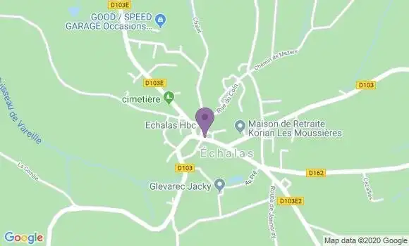 Localisation Echalas Ap - 69700