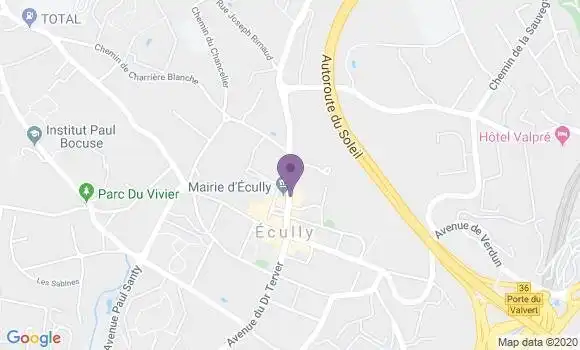 Localisation Ecully - 69130