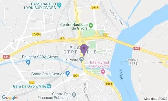 Localisation Givors - 69700