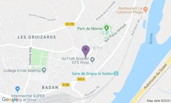 Localisation Grigny Bp - 69520