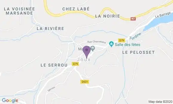 Localisation Joux Ap - 69170