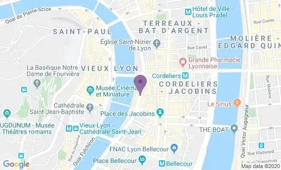 Localisation Lyon St Antoine Bp - 69002