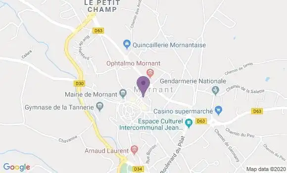 Localisation Mornant - 69440