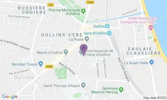 Localisation Oullins - 69600