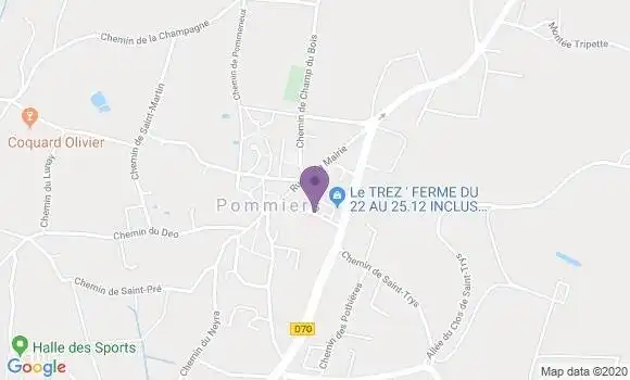Localisation Pommiers Bp - 69480