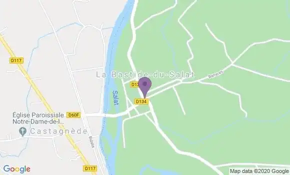 Localisation La Bastide du Salat Ap - 09160