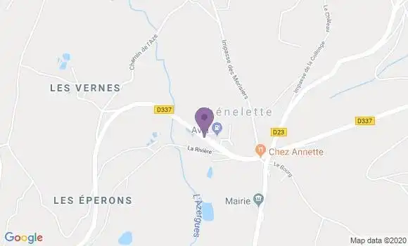 Localisation Poule les Echarmeaux Bp - 69870