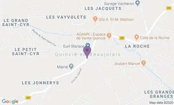 Localisation Quincie En Beaujolais Bp - 69430