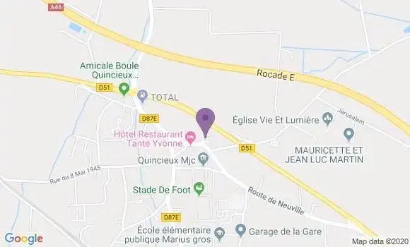Localisation Quincieux Bp - 69650