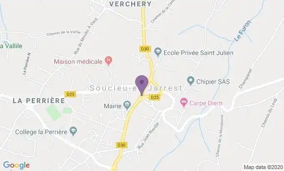 Localisation Soucieu En Jarrest - 69510