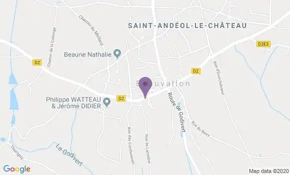 Localisation St Andeol le Chateau Ap - 69700