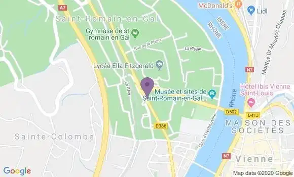 Localisation Ste Colombe Bp - 69560