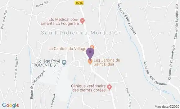 Localisation St Didier Au Mont d