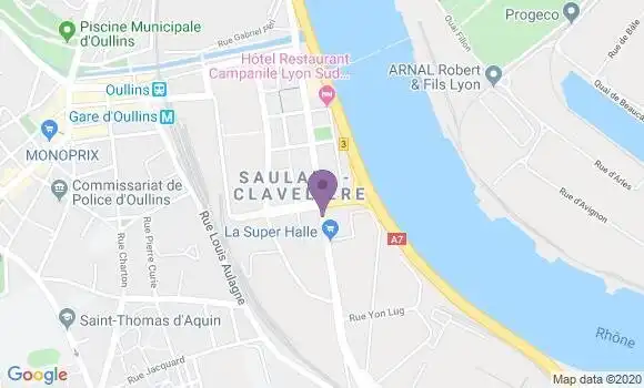 Localisation St Fons - 69190