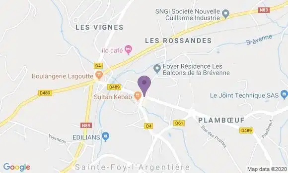 Localisation Ste Foy l
