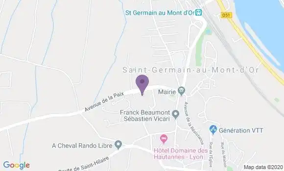 Localisation St Germain Au Mont d
