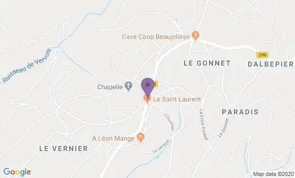 Localisation St Laurent d