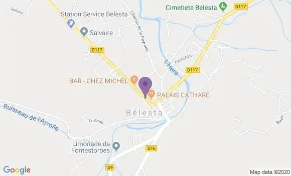 Localisation Belesta - 09300