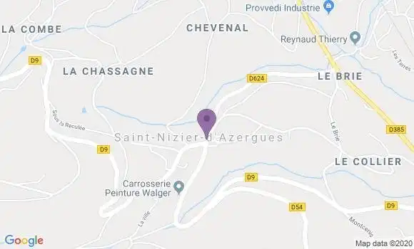 Localisation St Nizier d