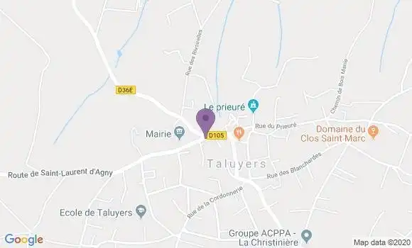 Localisation Taluyers Ap - 69440