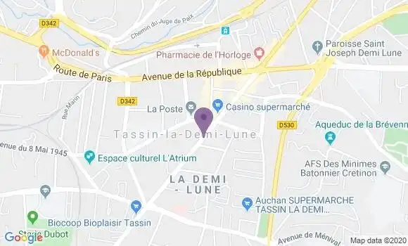 Localisation Tassin la Demi Lune - 69160