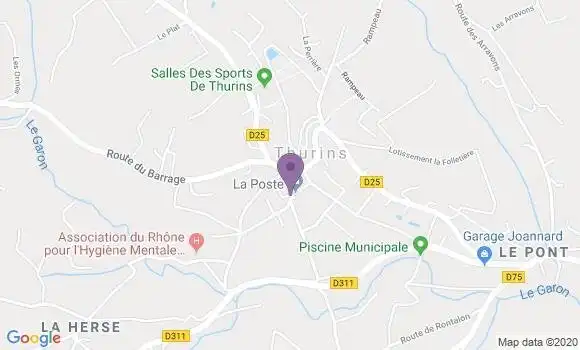 Localisation Thurins Bp - 69510