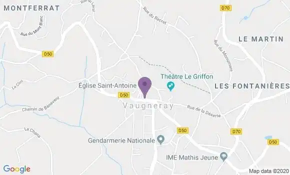 Localisation Vaugneray Bp - 69670