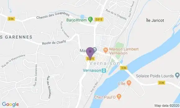 Localisation Vernaison - 69390