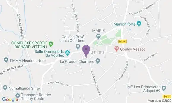 Localisation Vourles Bp - 69390