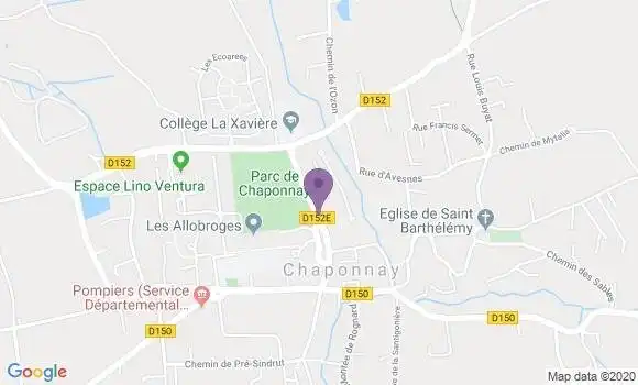 Localisation Chaponnay Bp - 69970