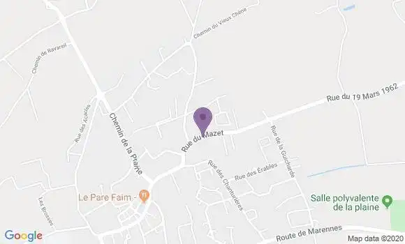 Localisation Communay Bp - 69360