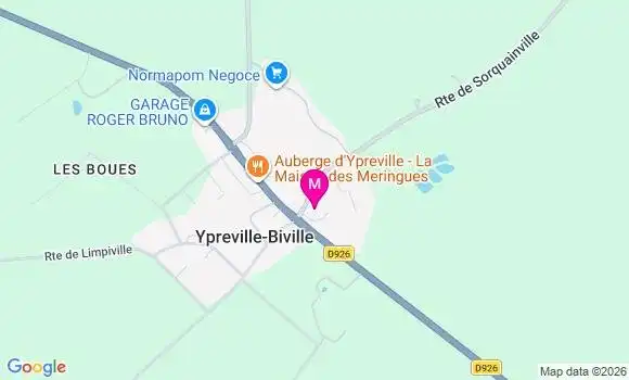 Localisation Ypreville Biville - 76540