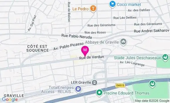 Localisation Le Havre Graville - 76600