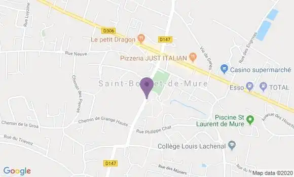 Localisation St Bonnet de Mure Bp - 69720