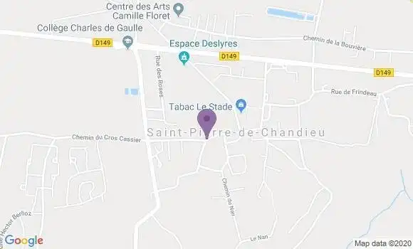 Localisation St Pierre de Chandieu Bp - 69780