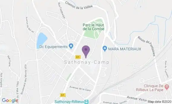 Localisation Sathonay Camp - 69580